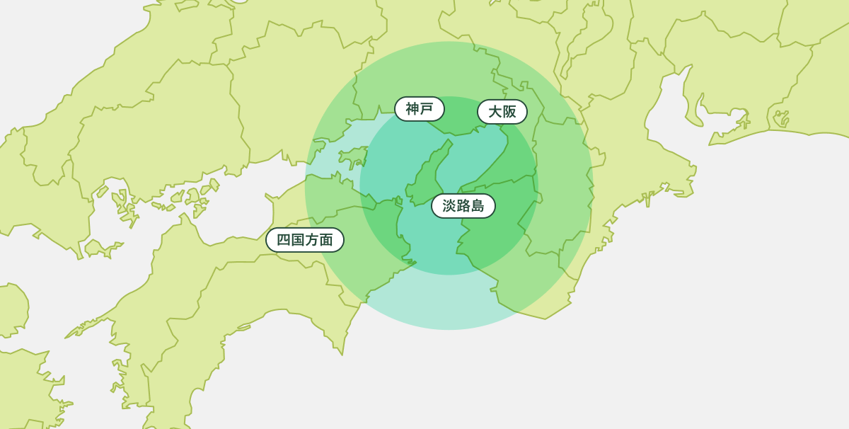 対応エリア地図
